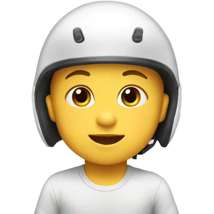 baby wearing a helmet emoji