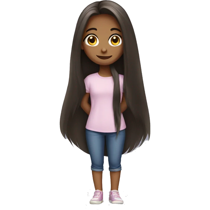 girl with long hair emoji