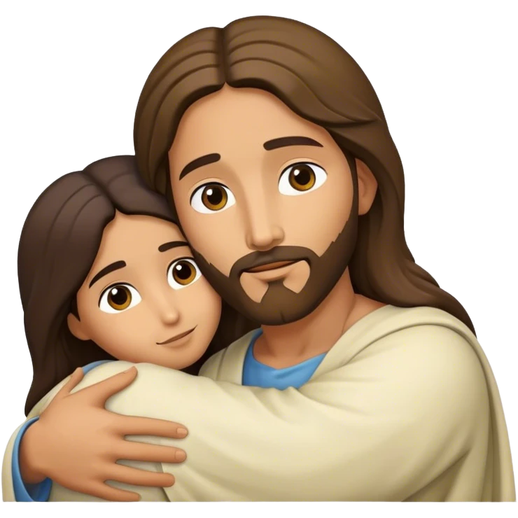 Jesus hug emoji