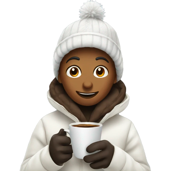 Winter with coffee  emoji