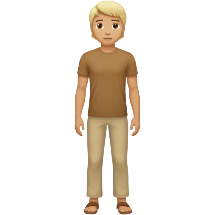 hombre cuerpo casi completo rubio emoji