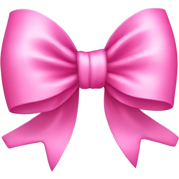 Pink cute bow  emoji