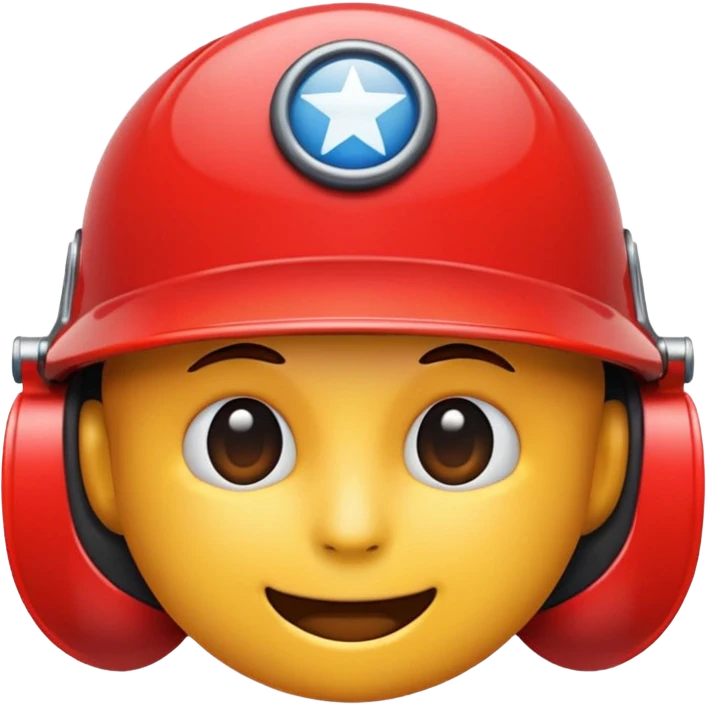 creame un emoji de amog us el rojo con vusor emoji
