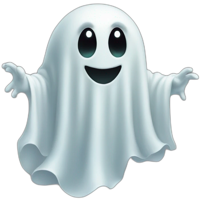 a funny ghost emoji