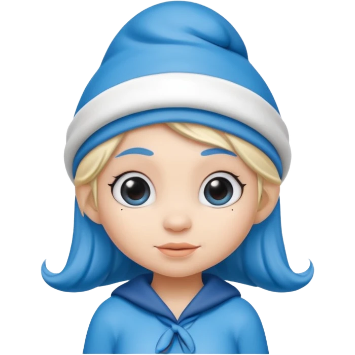 girl smurf  emoji