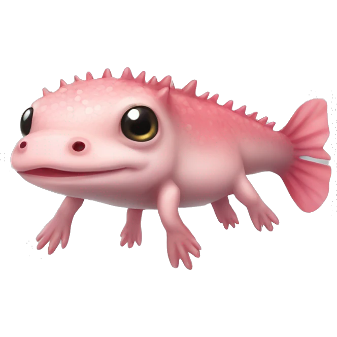 Cute axolotl emoji