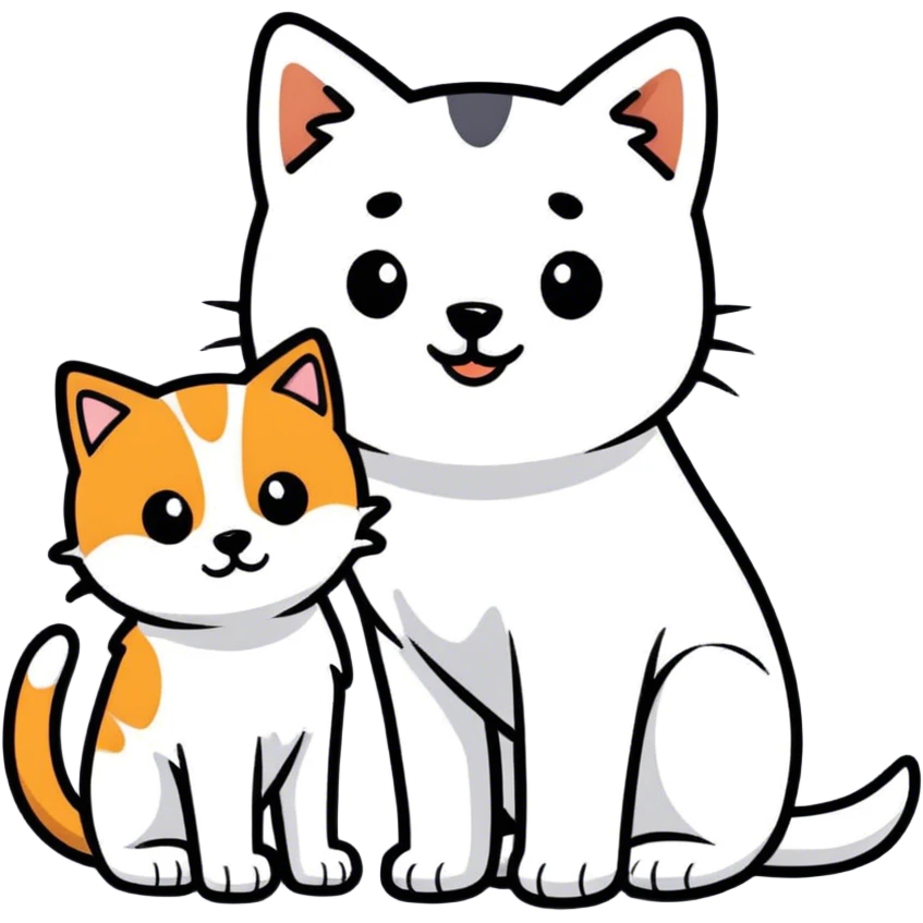 Dog cat emoji