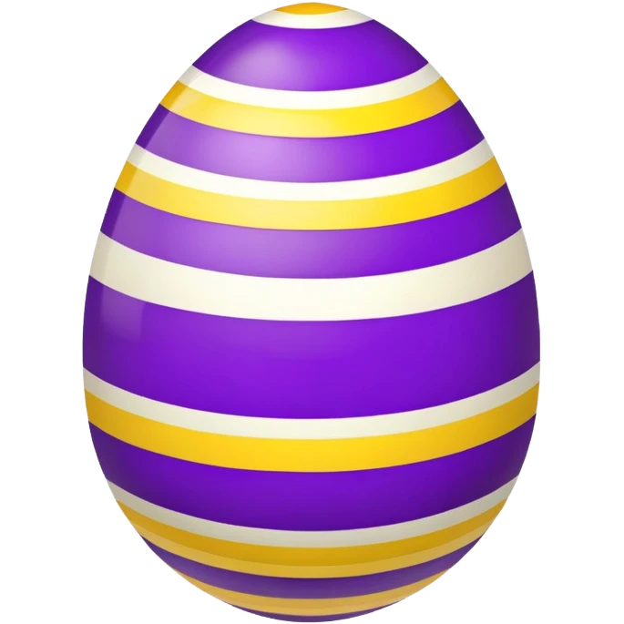 Napster striped Easter egg emoji