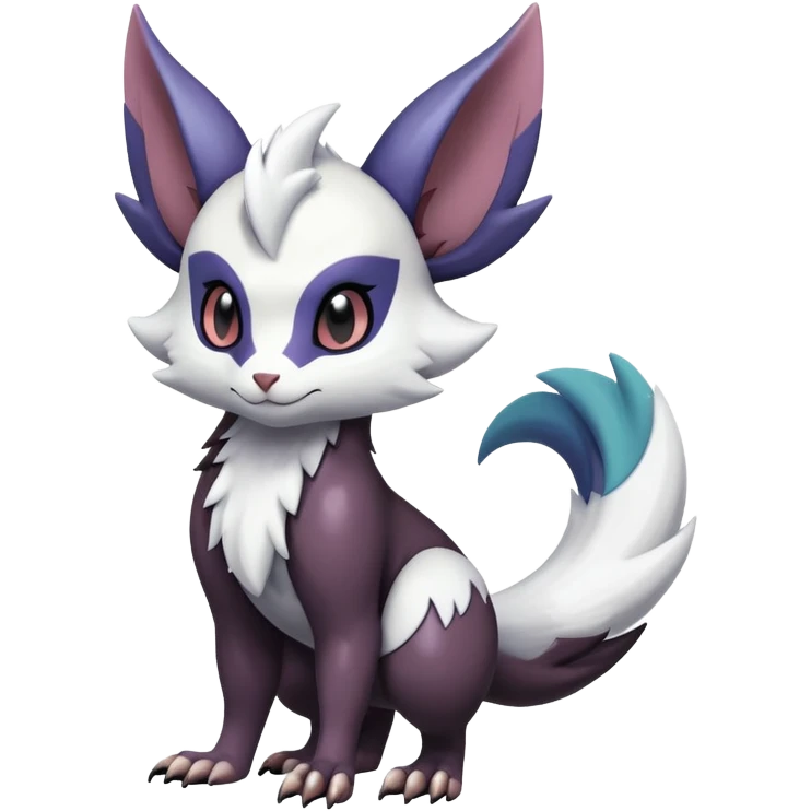 Shiny Furret-Absol-Noivern-Hybrid (Full body) emoji