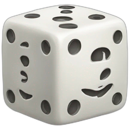 Dice like brains emoji
