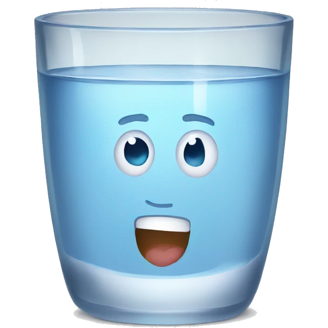Glass of water  emoji
