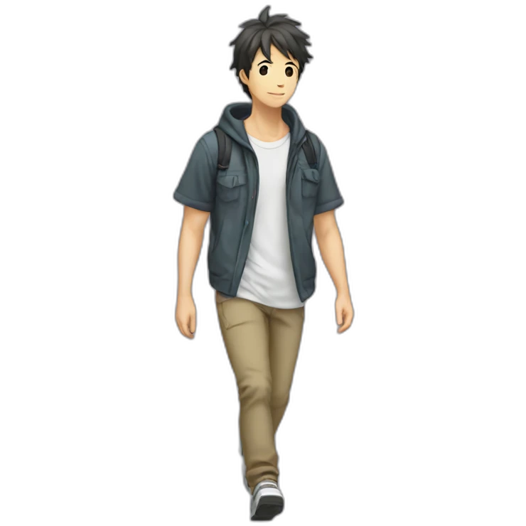 anime otaku walking emoji