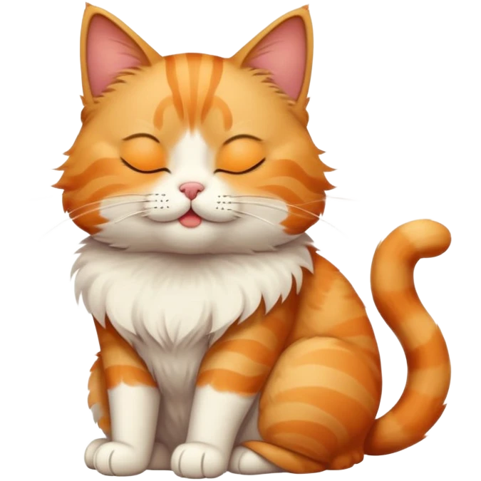 cat full body sitting with one eye closed winking emoji