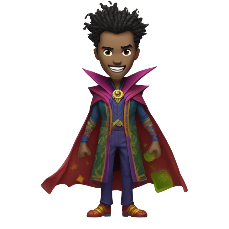 Doctor strange mixed with the joker  emoji