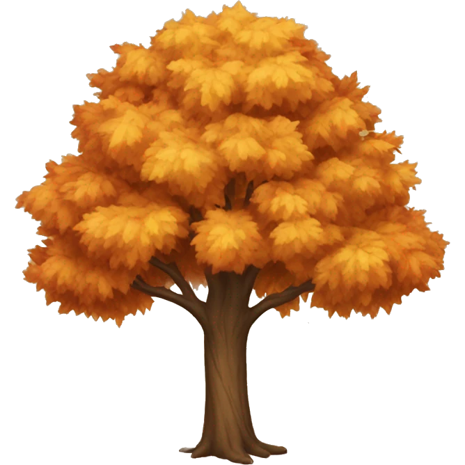 autumn tree emoji