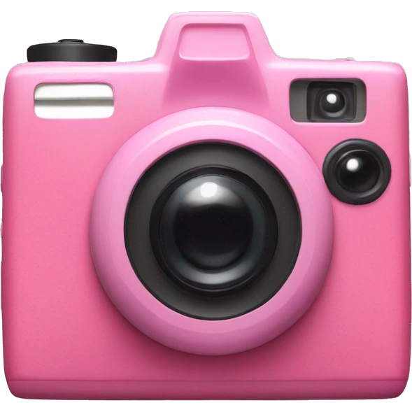 Pink poloroid camera  emoji