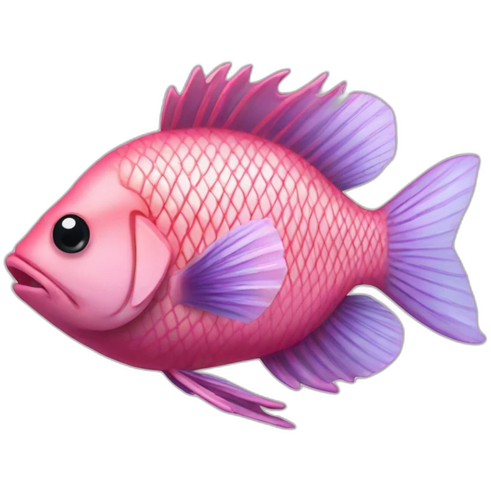Pescado rosa emoji