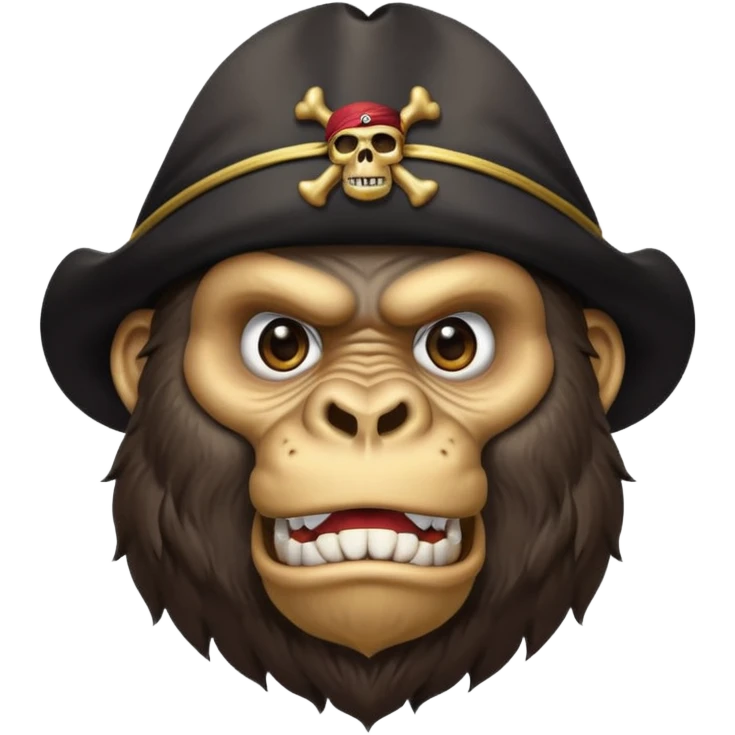 pirate gorilla emoji