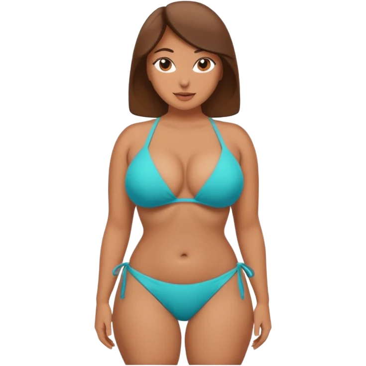 big butt n boobs, thicc thighs emoji