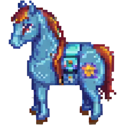 horse, isometric view emoji