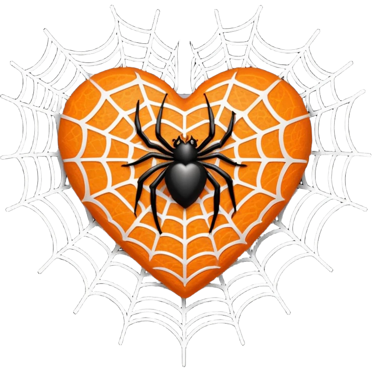 halloween heart emoji