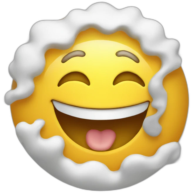 Sunny laughing face emoji