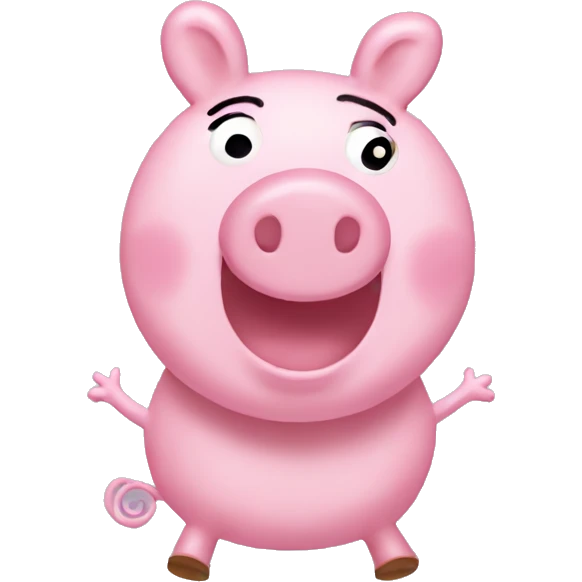 Peppa pig smiling emoji
