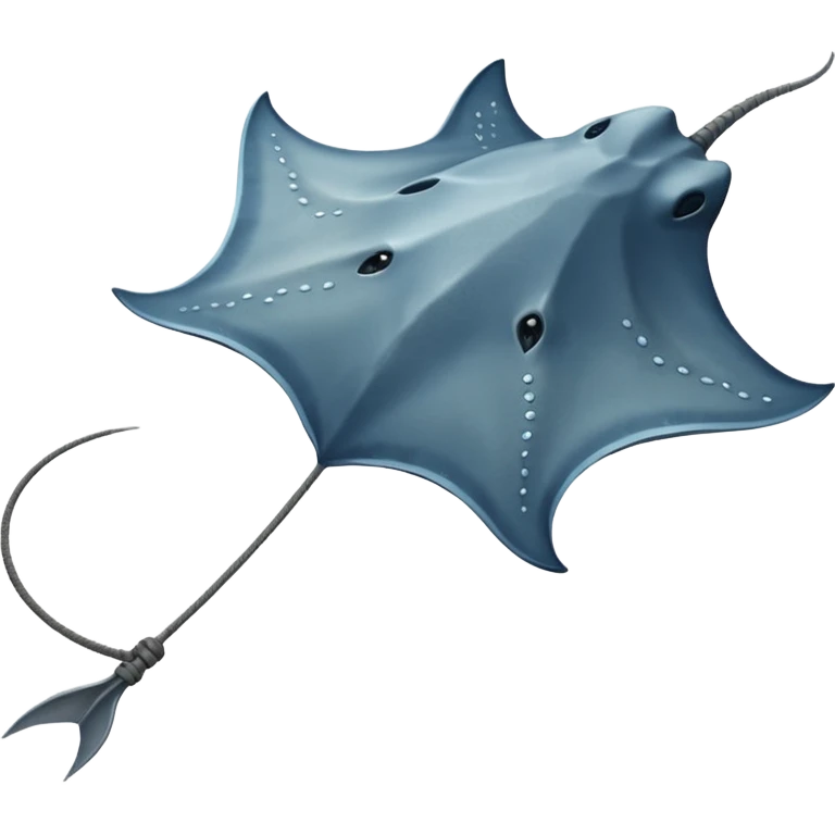 Stingray – Flat ray with long whip tail emoji