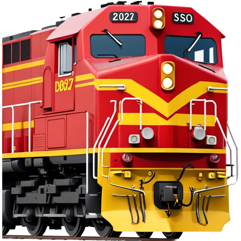 Diesel Locomotive - EMD SD70 (Model Year: 2021) (Iconic colour: Red and yellow) emoji