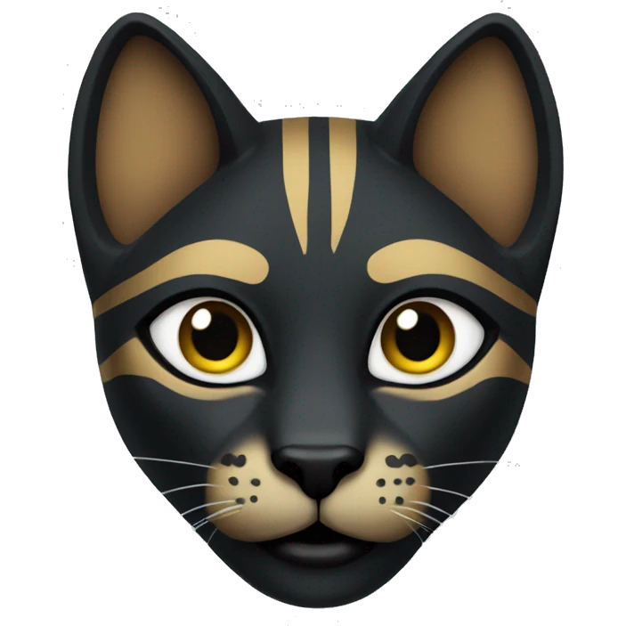 bastet smiling eyebrow raised emoji