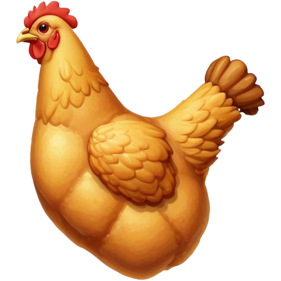 Light Yellow Fried chicken leg emoji