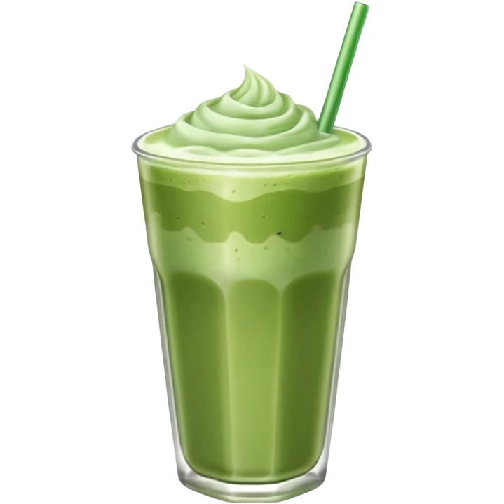 Iced matcha latte  emoji
