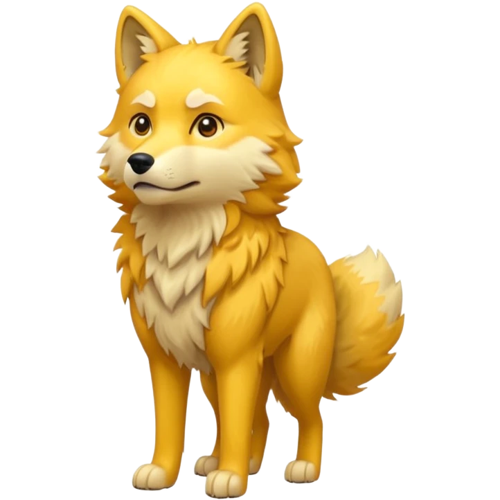 yellow wolf emoji