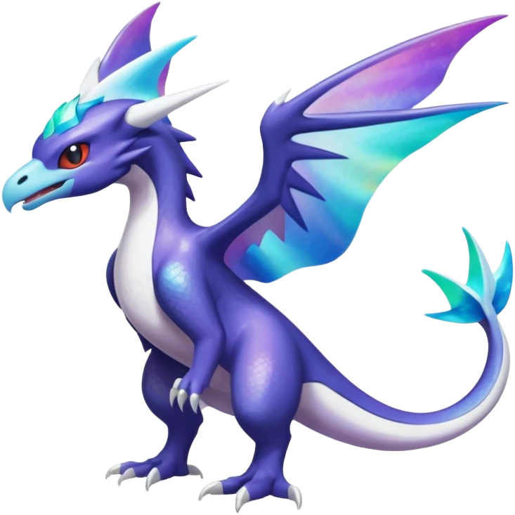 Shiny Nebulae Noivern-Latios-Lugia-Fakémon-hybrid-creature (full body)  emoji