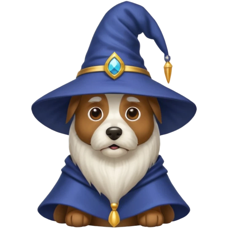Dog wizard emoji