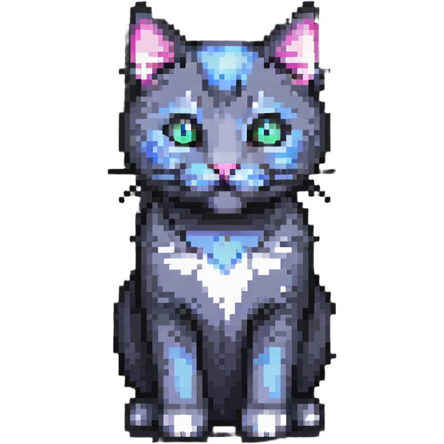 dark gray cat emoji