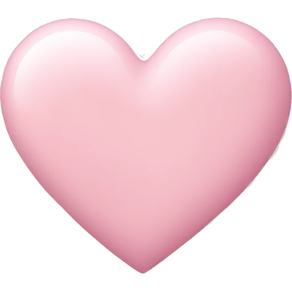 pastel pink heart emoji