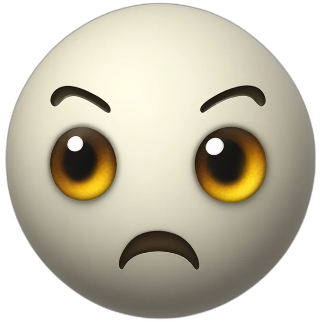 3d sphere with a cartoon Cod skin texture with big childish eyes emoji