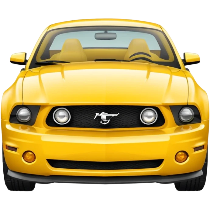 Create a mustang 309 emoji in yellow colour  emoji