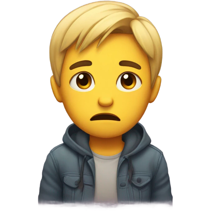 Cute sad emoji