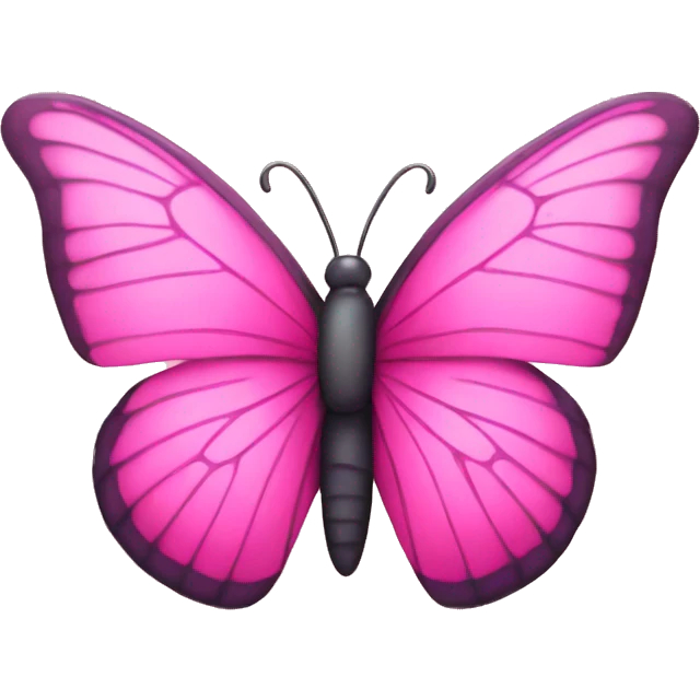 Pink butterfly emoji