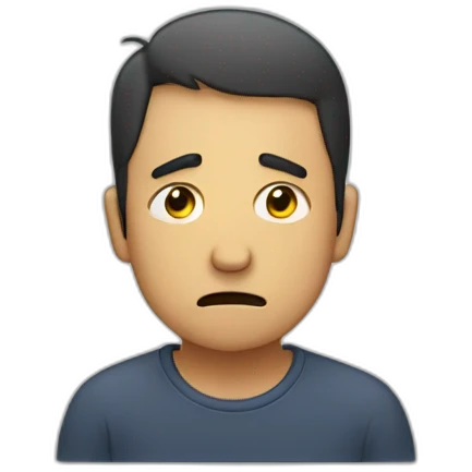 sad man with tears emoji