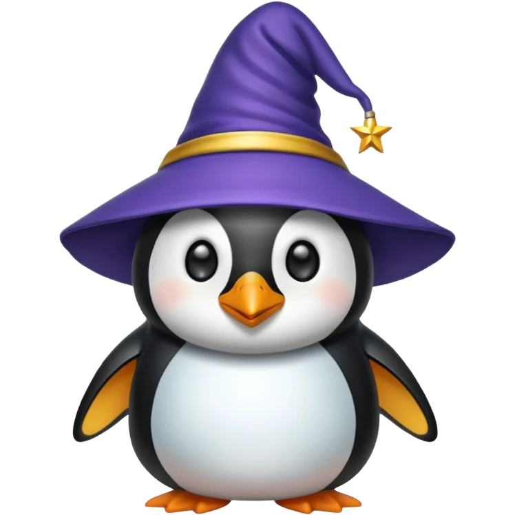 Penguin Wizard emoji