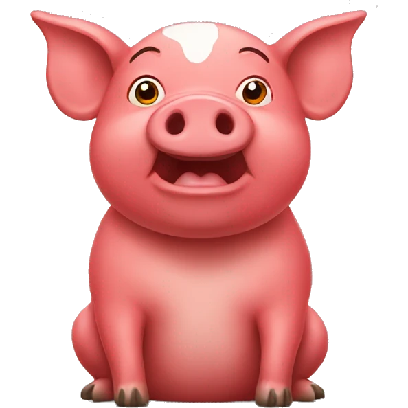 red pig emoji