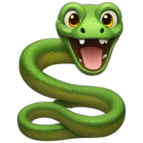 Stupid snake emoji