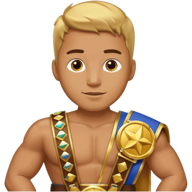 champ 2 belt at man emoji