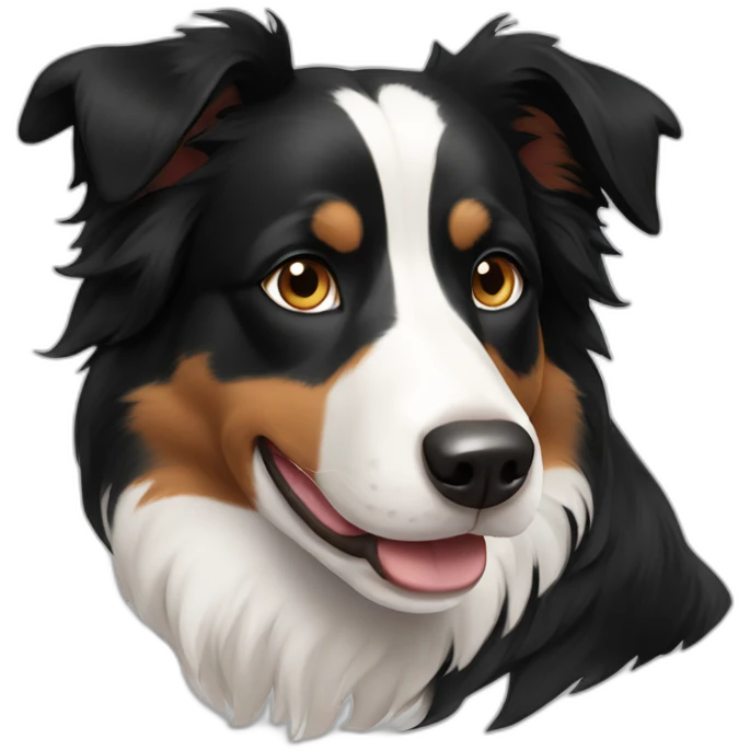 tricolor border collie emoji