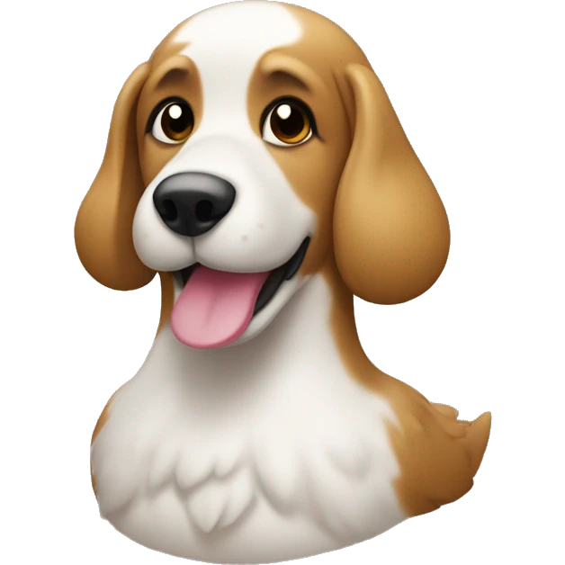 pato con un perro emoji