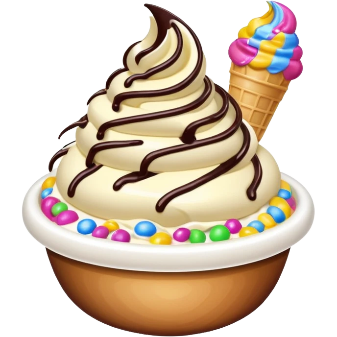 ice cream bowl  emoji