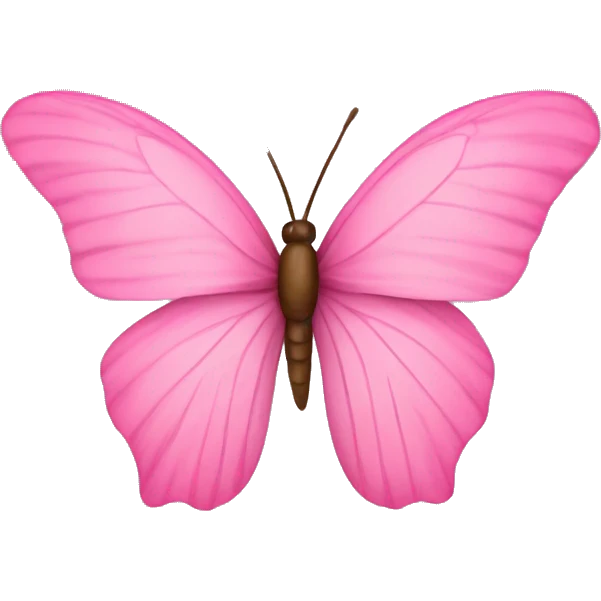 Mariposa rosa emoji